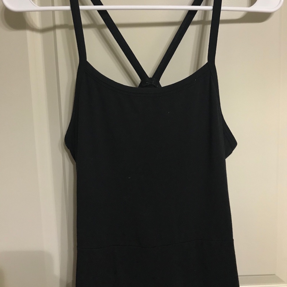 Black midi dress